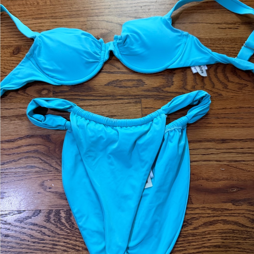 Dippin' Daisy's Bright Turquoise Bikini Set